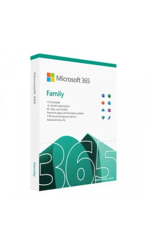 Microsoft Office 365 Family (6 Months / 6 Users License) (Subscription / Global)