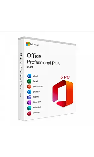 Microsoft Office 2021 Pro Plus (5 PC) (Lifetime License / Global)