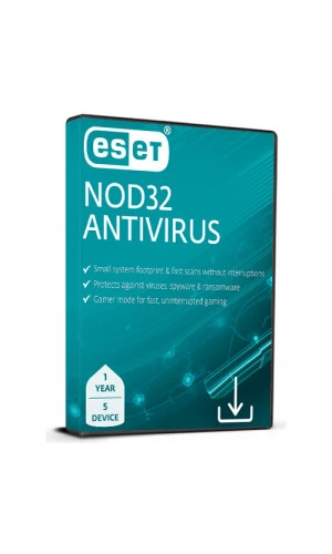 ESET NOD32 Antivirus (1 Year / 5 Devices License) (Subscription / Global)
